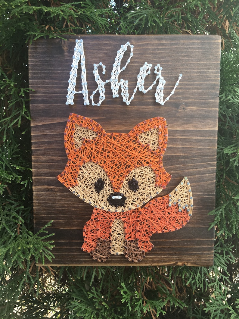 Nursery Name String Art Board multiple pictures available Etsy