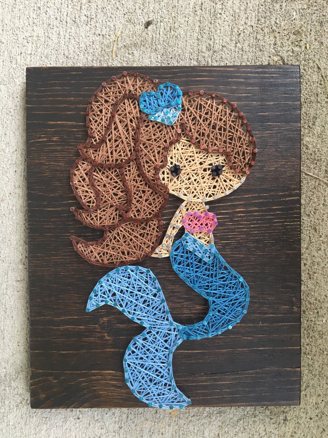 Mermaid String Art Etsy