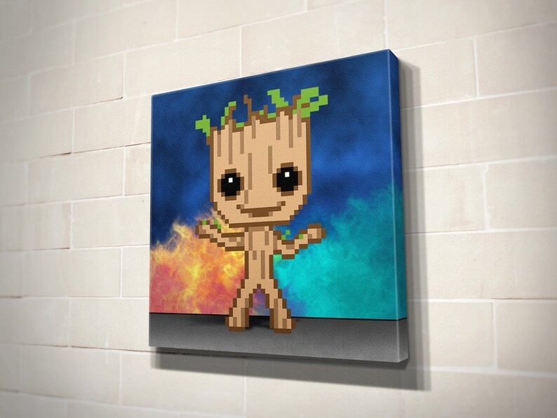 Dancing Groot Canvas Print