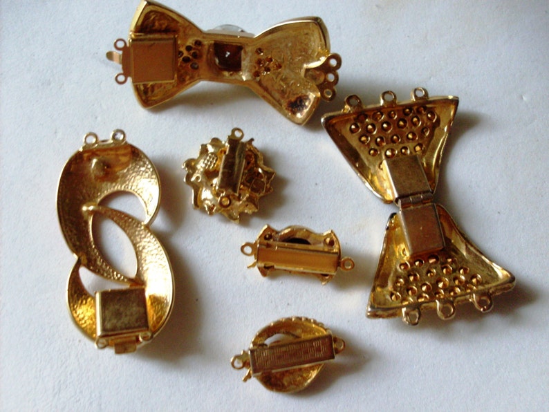 Vintage clasp box jewelry clasp like gold metal clasp Etsy