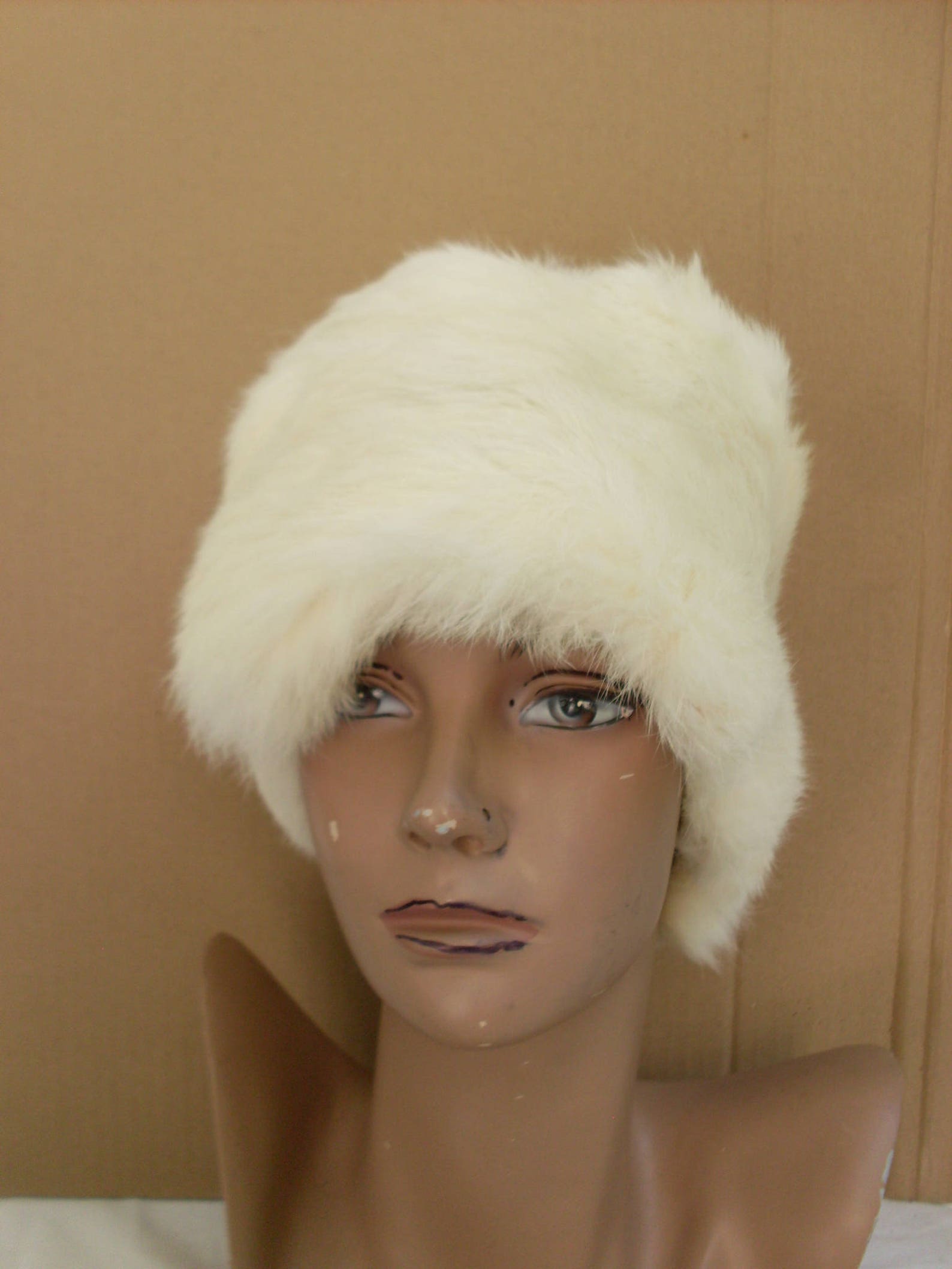 Hat of women fur seam crafts hat in true orylag fur hat clad | Etsy