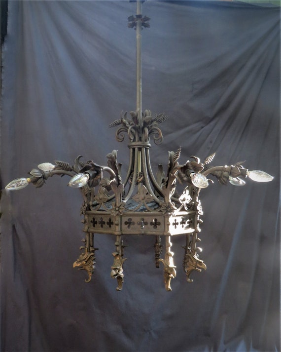 Castle Style Chandelier Lighting Iron Chandelier 6 lights Castle Style Chandelier Lighting Iron Chandelier 6 lights