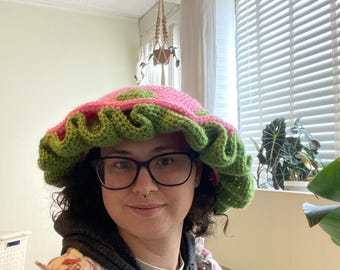 Crochet Mushroom fairy hat