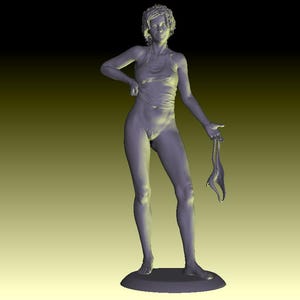 Real woman long legs- Sexy female figurine ready for 3D printing. Instant download. Quality STL