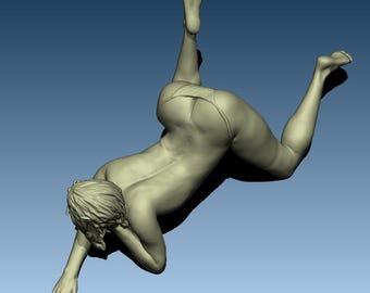 A wife - Sexy female figurine ready for 3D printing. Instant download quality STL file