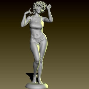 My new bikini - Sexy female figurine ready for 3D printing. Instant download. Quality STL file