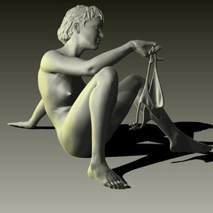 D&#39;s wife - Sexy female figurine ready for 3D printing. Instant download