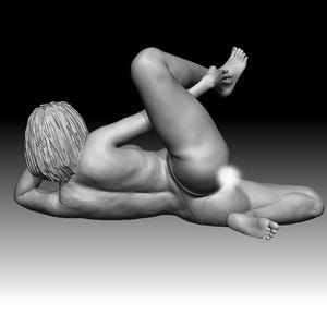 Corazon - Aktfigur bereit für den 3D Druck. Miniatur, 3d Stl, nackte Frau, Skulptur, Erotische Skulptur, 3d Print, 3d Stl, ausgereift