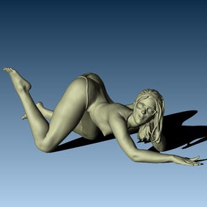 A wife - Sexy female figurine ready for 3D printing. Instant download quality STL file