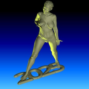 2025 - Sexy female figurine ready for 3D printing. Instant download. Quality STL file
