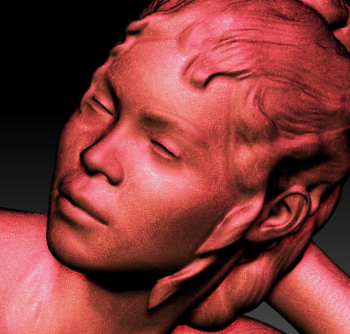 Solange - Nude Female Figurine. Digital Download for 3D Printing. STL