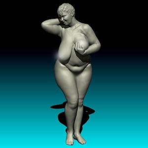 Bola - Realistische nackte weibliche Figur bereit für den 3D Druck. Hochwertige STL-Datei
