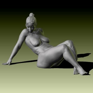 Zeze - Sexy female figurine ready for 3D printing. Instant download