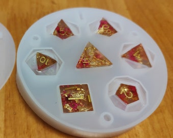DND dice set mold for DIY dice set making