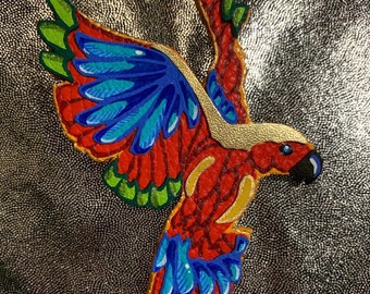Handmade Brooch Pin • Tropical Flight