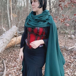 Adventurer Cloak Circle Scarf Cloak With Hood For Women, Warrior Cape, Renaissance Hooded Cloak, Medieval Cloak Men, LARP Cloak Costume