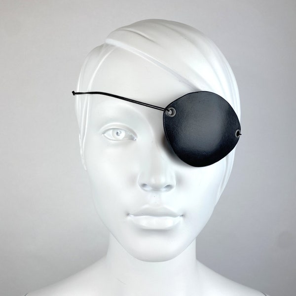 Large Eyepatch For Men, Renaissance Costume Men, Pirate Fashion, Festival Accessories for Men, Festival Eye Wear, Black Eyepatch Cosplay