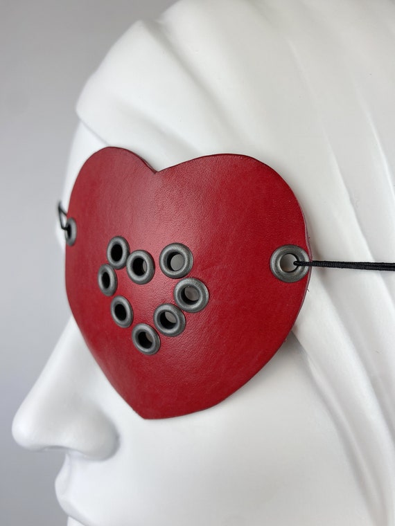 Heart Eye Patch, Red Eyepatch Cosplay, Goth Eyepatch for Woman