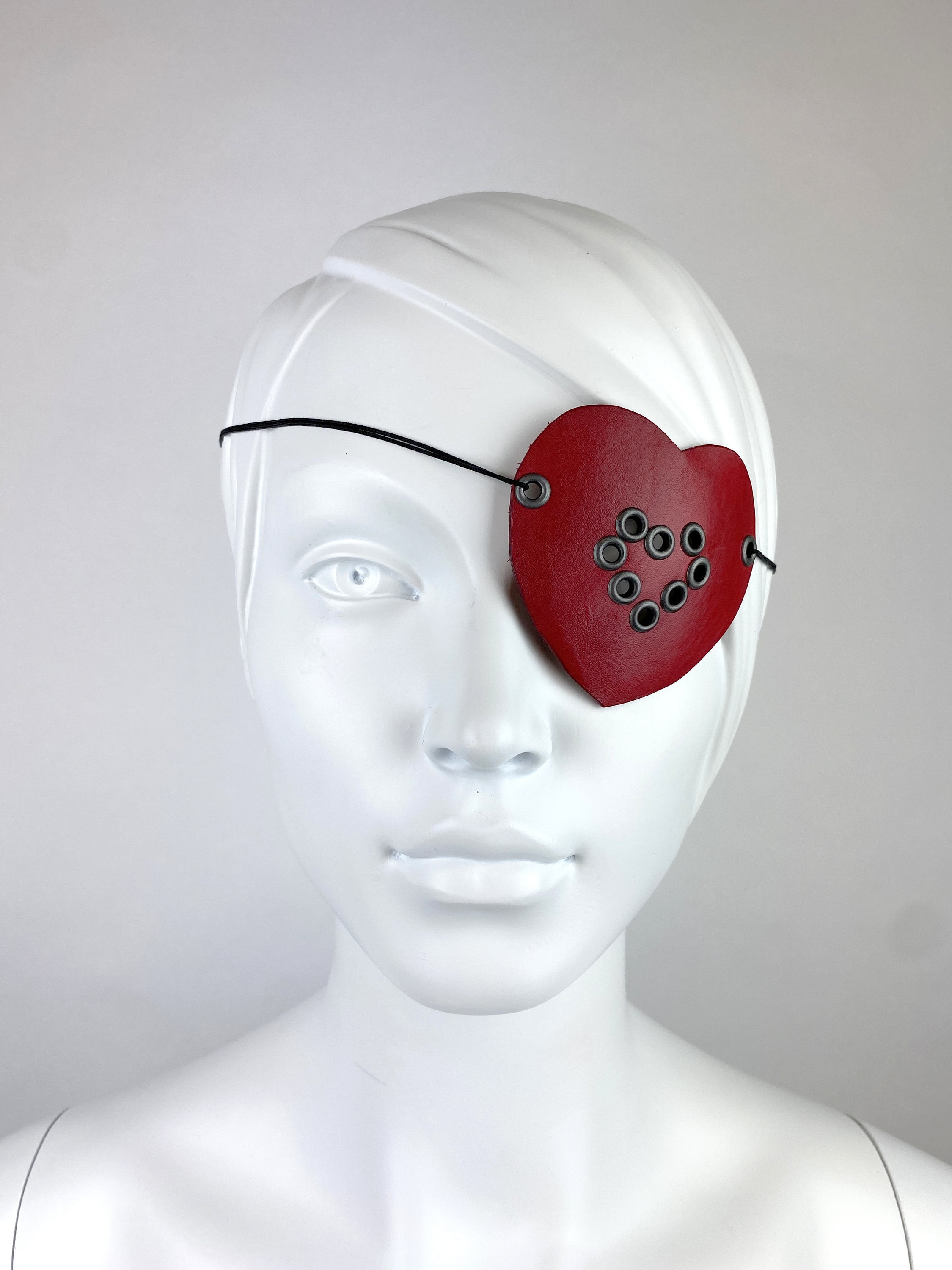 Heart Eye Patch, Red Eyepatch Cosplay, Goth Eyepatch for Woman
