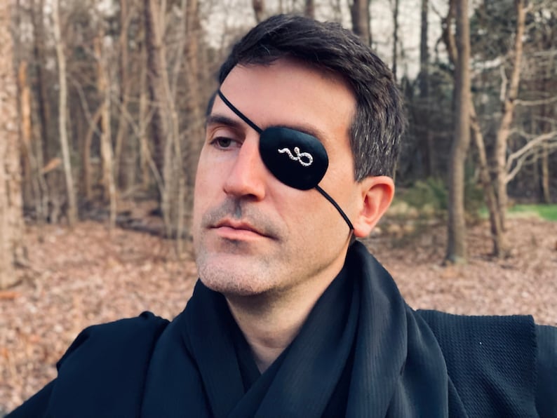 Silver Snake Eye Patch