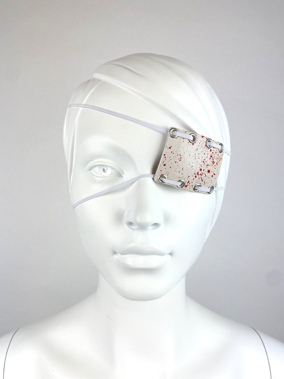 Leather Hand Made Flat Profile Eyepatch 
