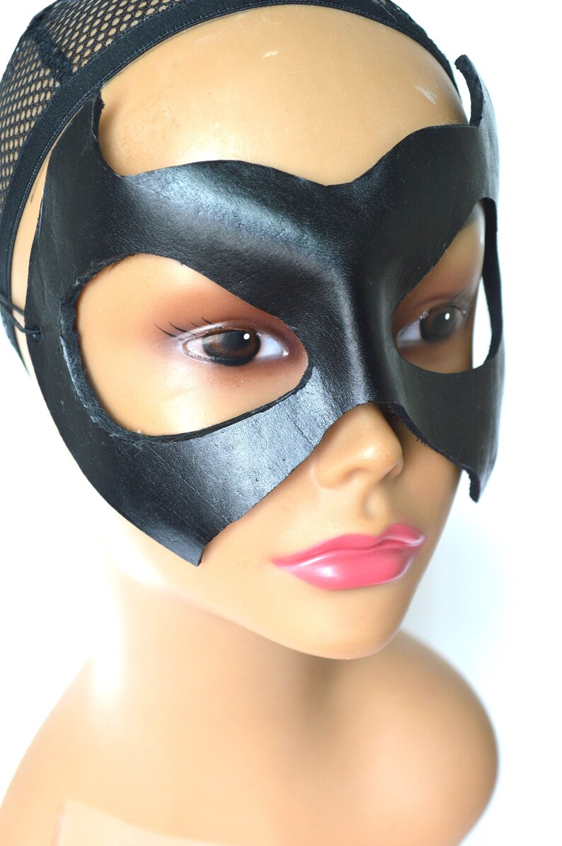 Batgirl / Batwoman Leather Mask Etsy