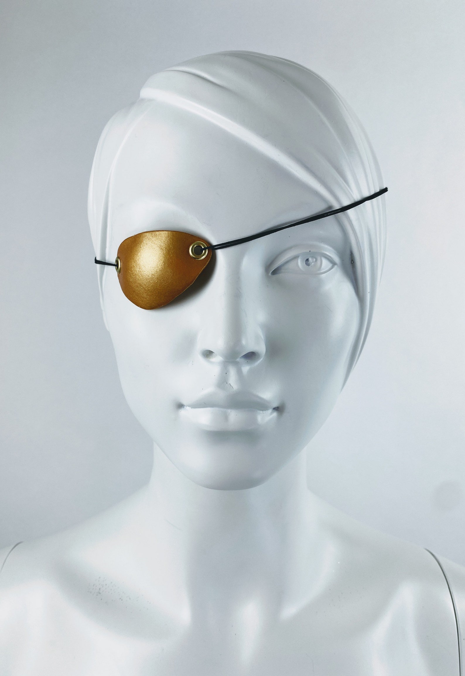 Gold Small Eyepatch Cosplay Slim Eye Patch for Men Left Eye Etsy