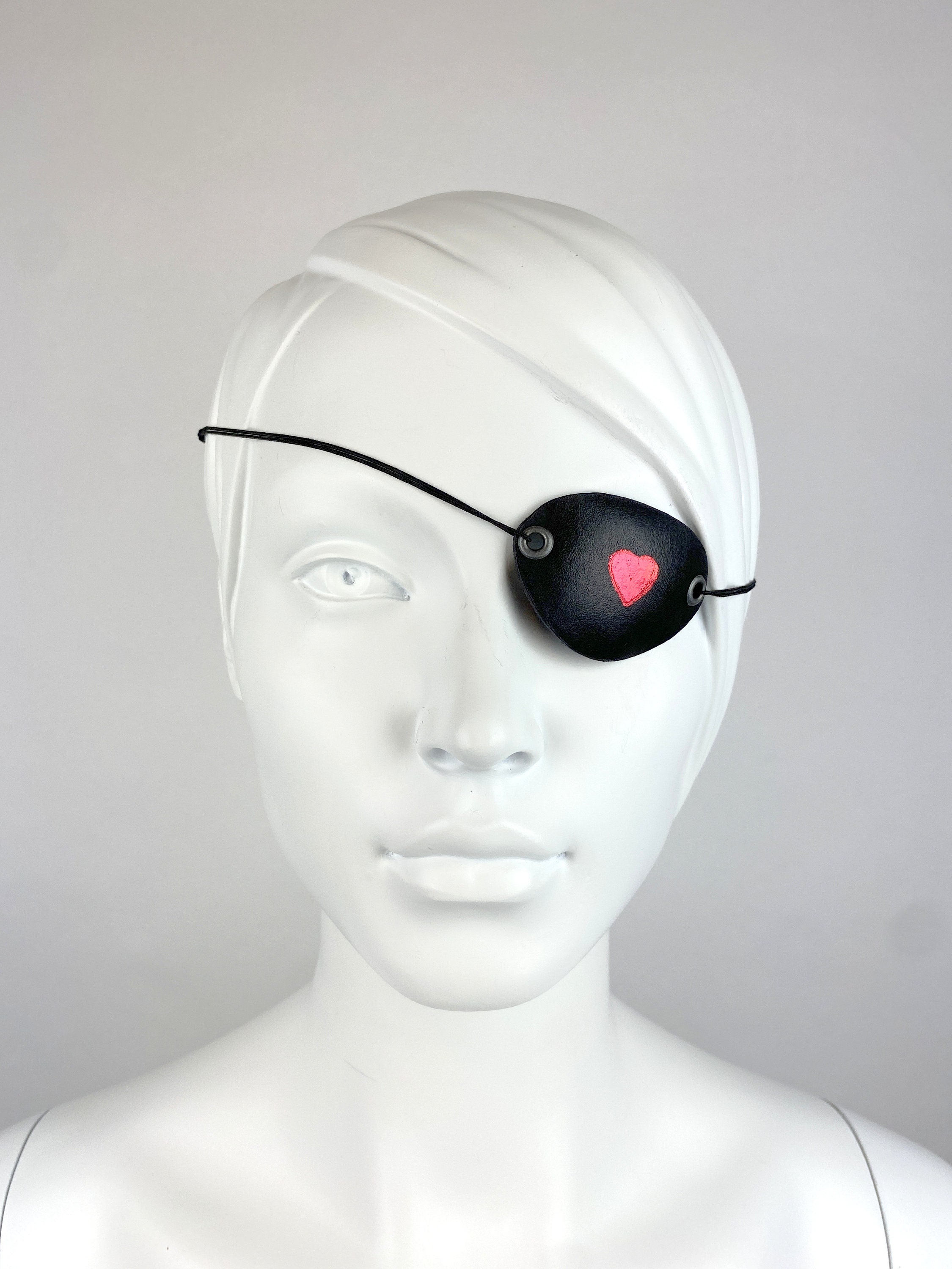 SET OF THREE Leather Eye Patch Eye Patch Man Eye Patch Woman Eye Patch  Unisex Eye Patch Slim Eye Patch Medical Eye Patch 