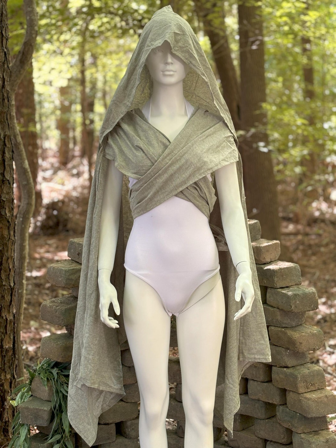 Cloak Rag Linen and Cotton Hooded Cloaks, Natural Fiber Renaissance Clothing, Ren ...