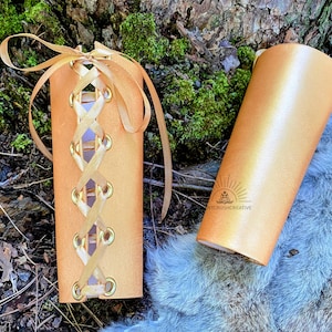 Gold Leather Bracers, Gold Gauntlets, Genuine Leather Gauntlets, Gold Armor Bracers, Cosplay Cuffs, Viking Bracers, Larp Leather Armor