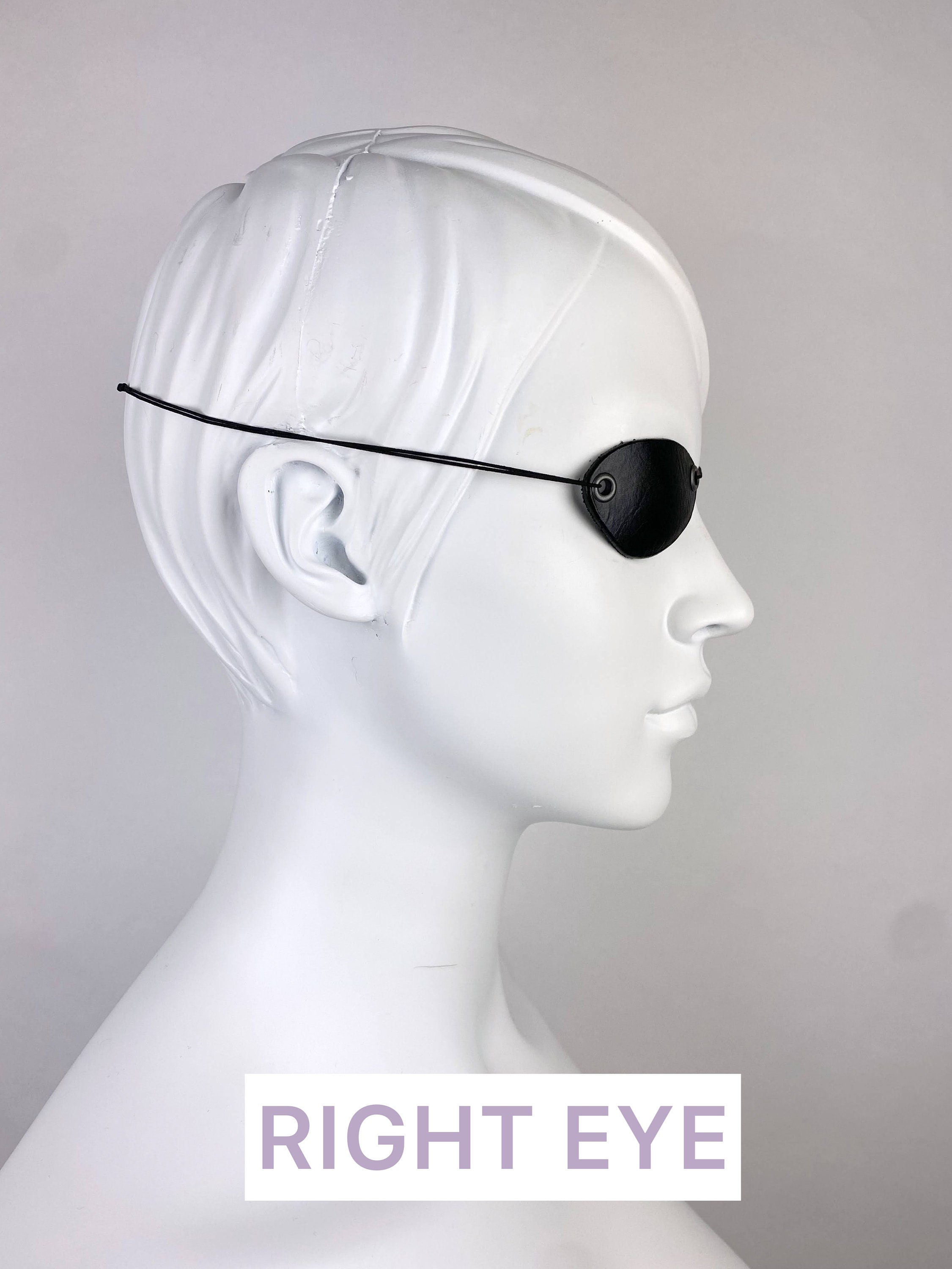 BLACK EYE PATCH CUSTUM SMALL OG L/S TEE Slim Eye Patch for Men, Left Eye Patch for Women, Right Eye