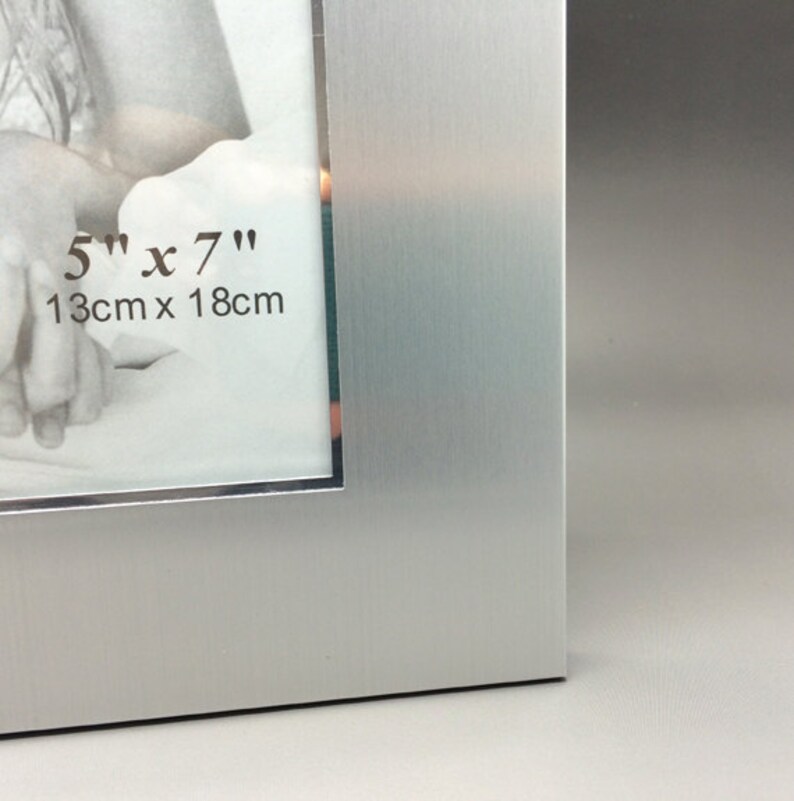 Personalized 5x7 Vertical photo frame with logo and 2 lines Etsy