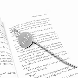 Personalized bookmark - Engraved bookmark - Silver bookmark - Party favors