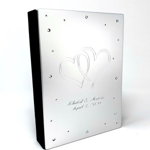 Personalized photo album Engrave with quote holds 4x6 picture Engraved photo frame image 2