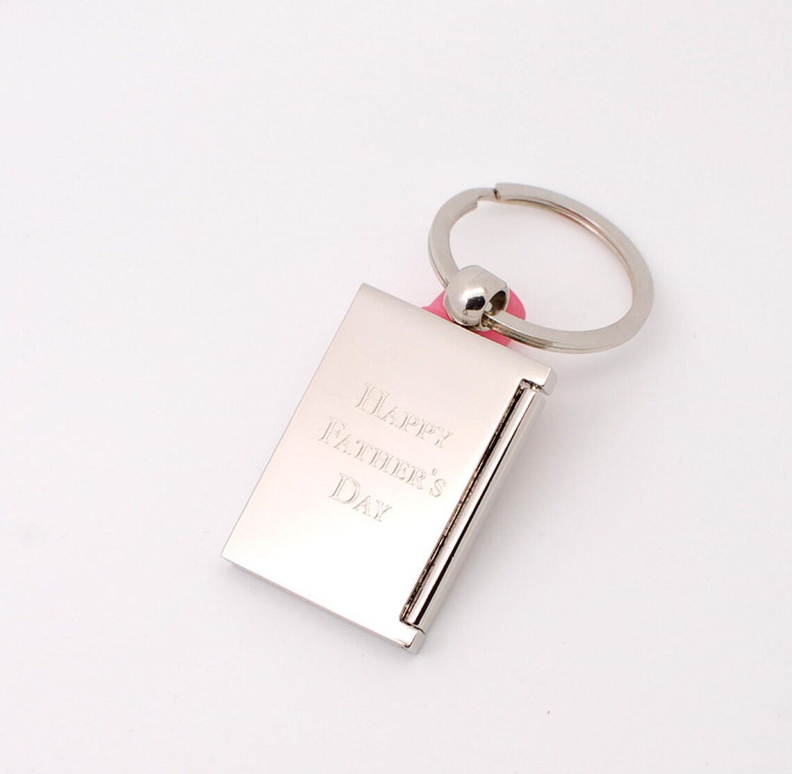 Personalized Keychain With Photo Frame Custom Engraved With Etsy