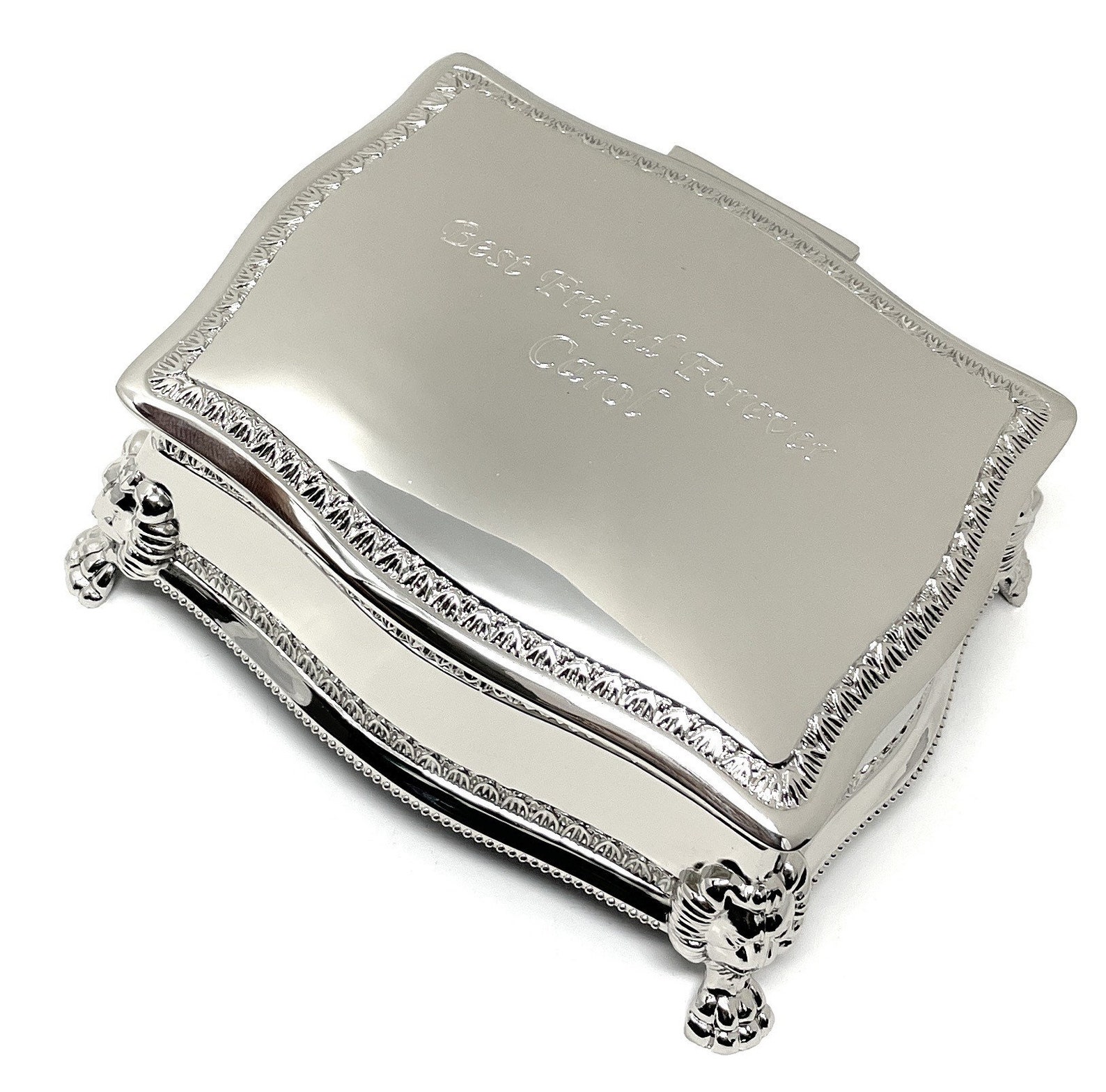 Personalized Victorian Jewelry Box Engraved Jewelry Box Etsy