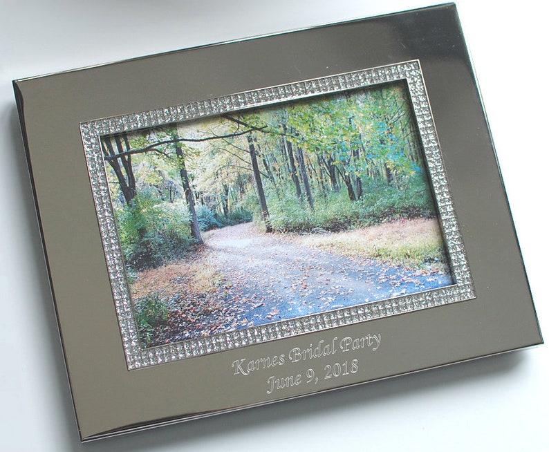 Personalized photo frame Picture frame 5x7 Wedding photo Etsy