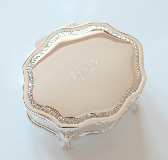 Personalized Silver Plated Victorian Style 3