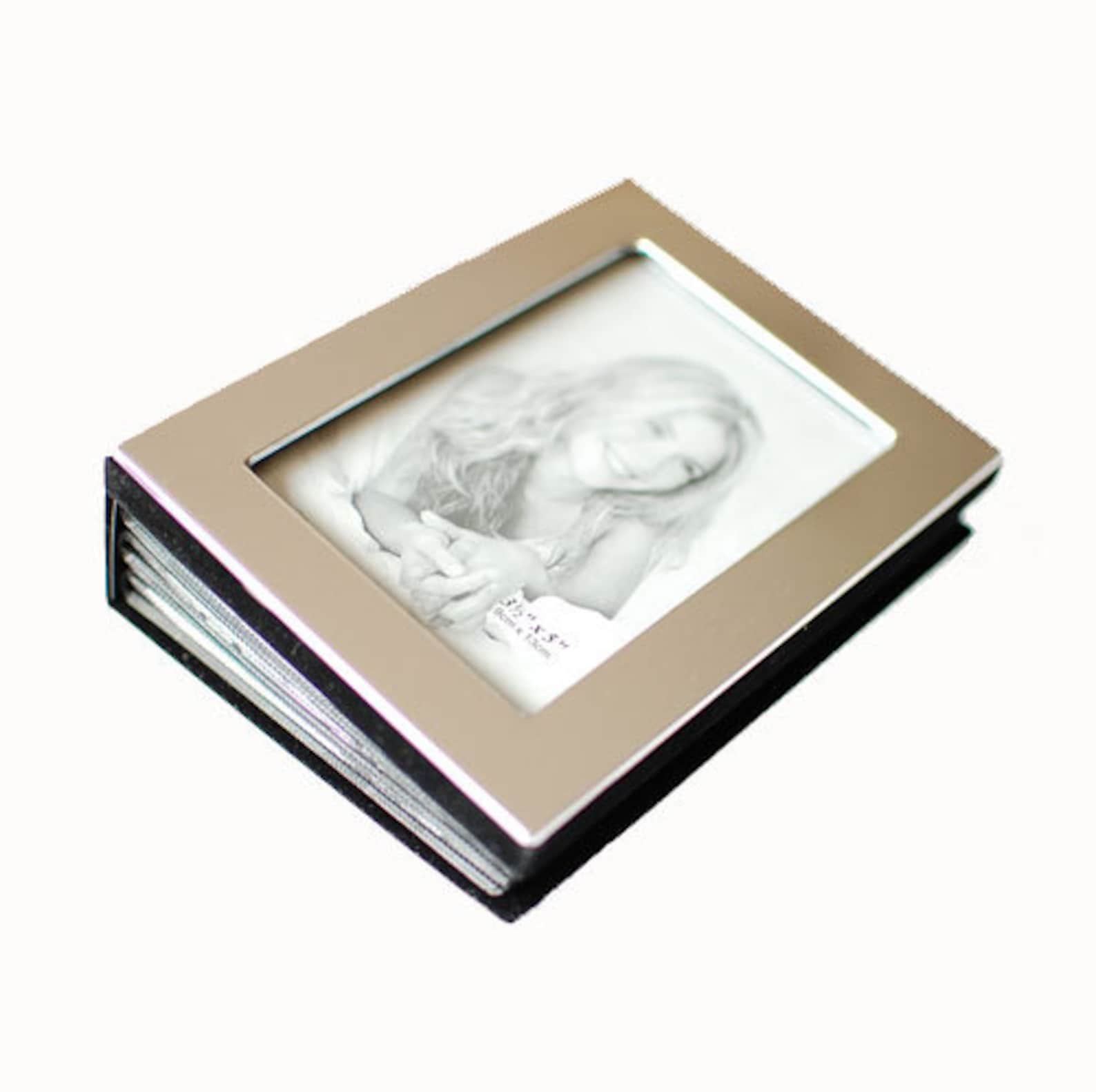 Personalized photo album Engraved Silver Picture album 4x6 Etsy