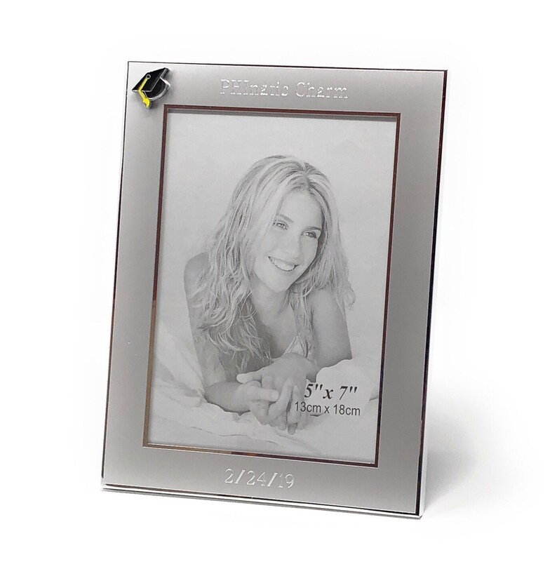 Personalized Graduation Photo Frame 5x7 Engraved Picture Etsy