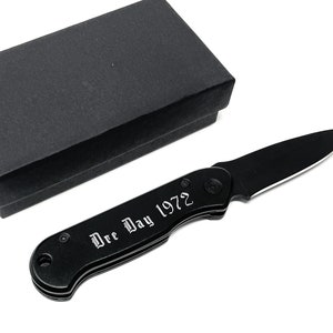 Personalized pocket knife - Great for Graduation Fathers day or Christmas comes in a gift box