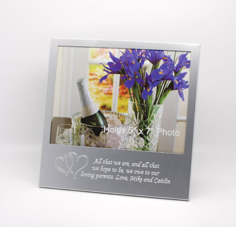 Personalized Picture Frame 5x7 Photo Frame With Text and Logo Etsy
