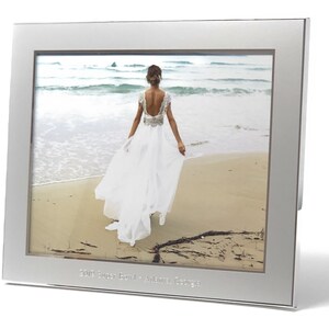 Personalized photo frame 8x10 Engraved photo frame Wedding photo frame Horizontal