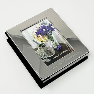 Personalized Photo Album - Engraved Shinny Silver Picture Personalized Photo Album - Engraved Shinny Silver Picture