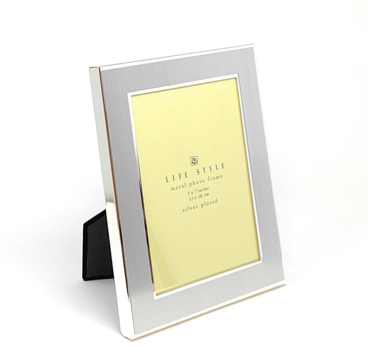 Personalized 5x7 Silver Plated photo frame with 2 lines Custom Etsy