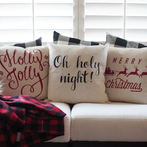 Christmas Pillow Covers  18x18 Inch – Inspired Ivory