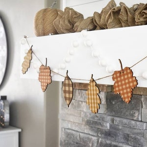 Fall decor, fall banner, fall Garland, leaf garland, Thanksgiving Garland,  Fall banner, fall fireplace Decor