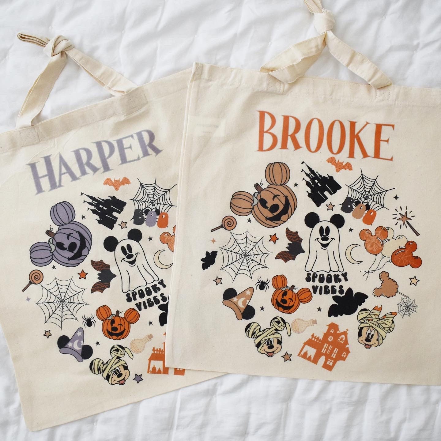 Disney Stitch Gimme Candy Spooky Halloween Tote Bag