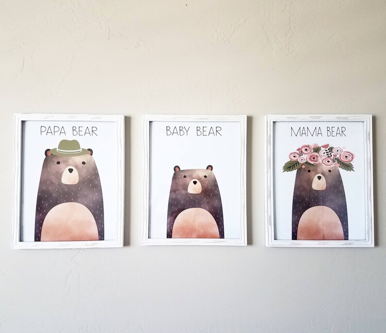 Goldilocks and Three Bears Printables Nursery Printables Etsy