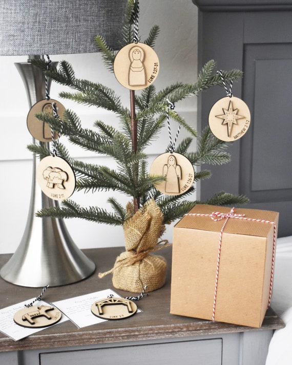 Nativity 12 Days of Christmas Countdown, Nativity Ornaments, 12 Days of Christmas